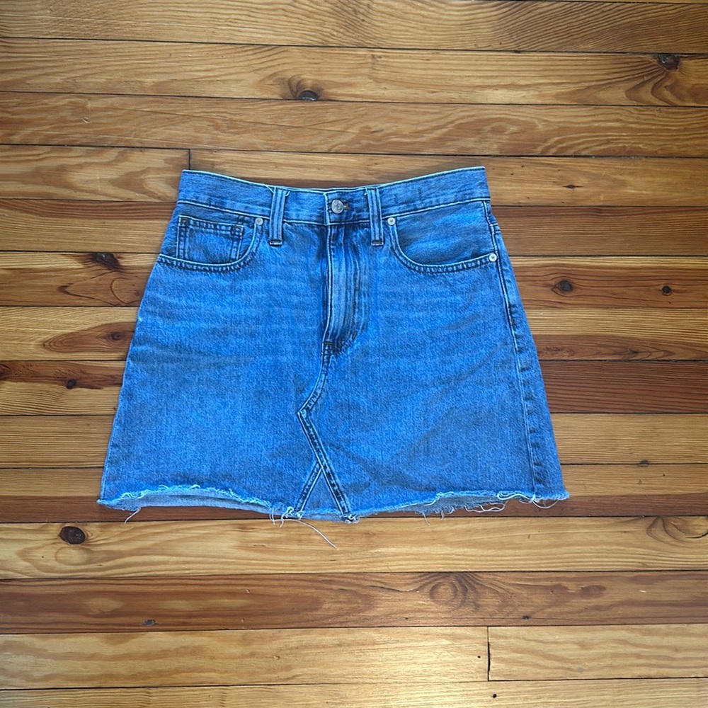 Madewell Rigid denim a line skirt